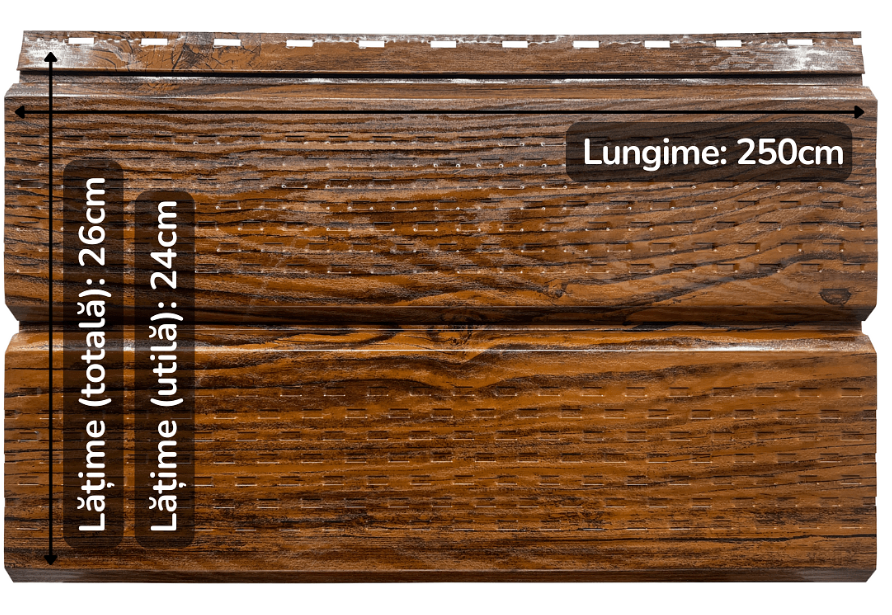 Lambriu Metalic Perforat Saturn, Nuc