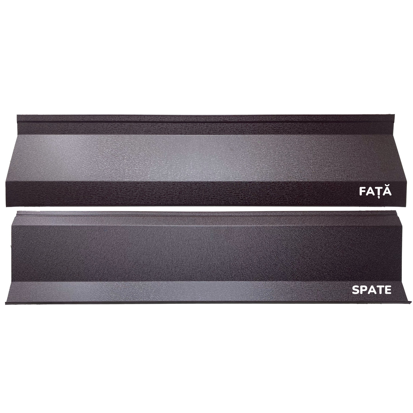 Prim-plan al modelului ATLAS Gard Jaluzele cu finisaj de Mat Dublu în culoare Maro Espresso Dublu RAL 8019, disponibil pe www.jaluzelegard.ro, fabricat de Top Profil Sistem.