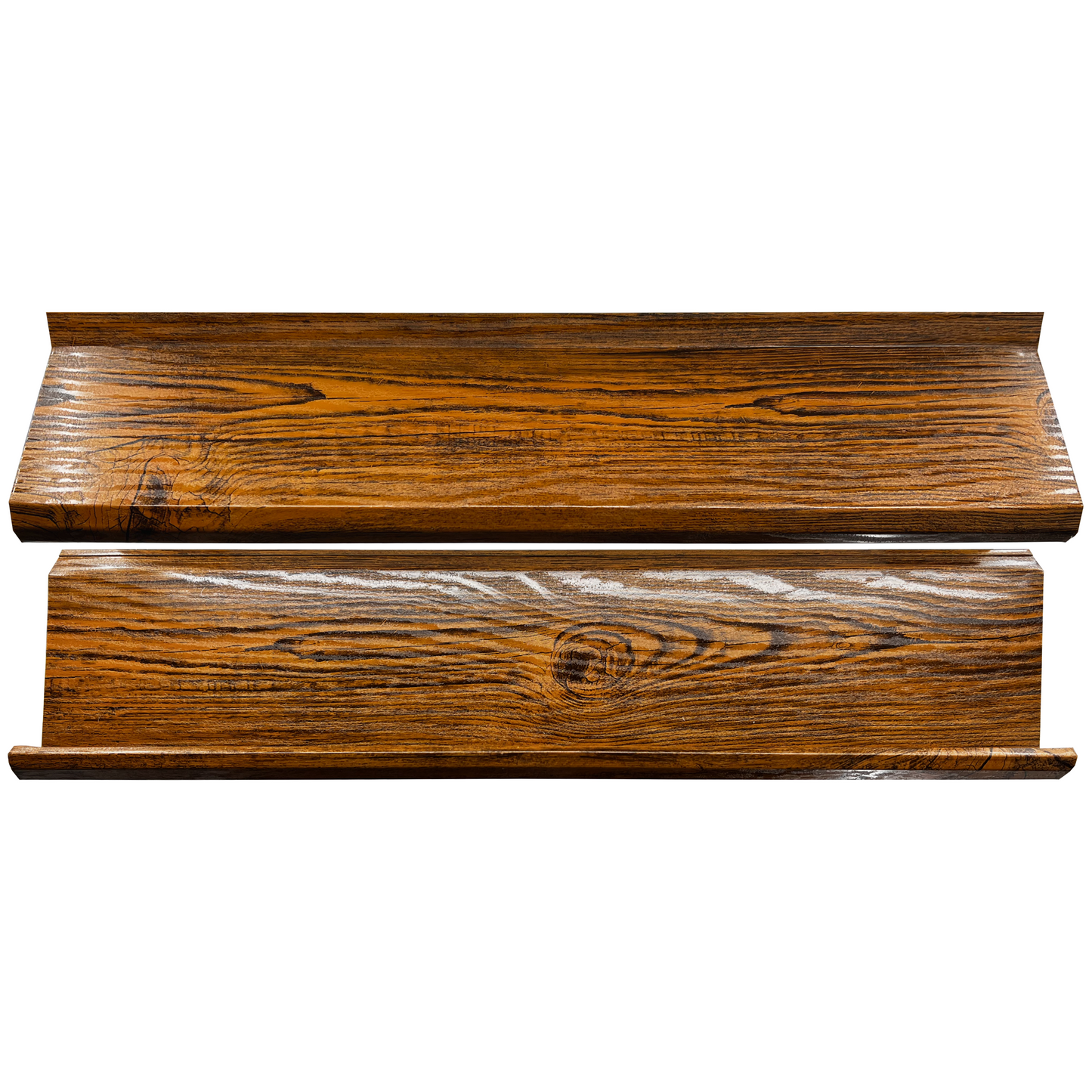 Prim-plan al modelului SIGMA Gard Jaluzele cu finisaj de Imitație Lemn DUBLU în culoare Stejar Striat Dublu, disponibil pe www.jaluzelegard.ro, fabricat de Top Profil Sistem.