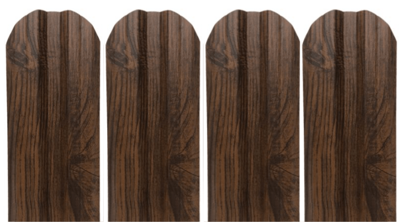 Prim-plan al modelului TISA Sipca Metalica cu finisaj de Imitație Lemn Dublu în culoare Mahon Dublu, disponibil pe www.sipca.ro, fabricat de Top Profil Sistem.