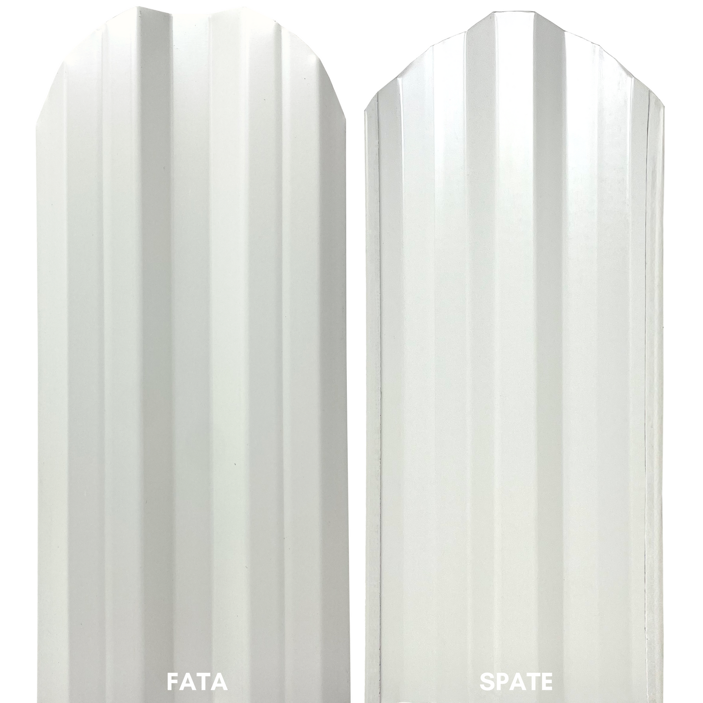 Prim-plan al modelului TISA Sipca Metalica cu finisaj de Lucios Dublu în culoare Alb Alpin Dublu, disponibil pe www.sipca.ro, fabricat de Top Profil Sistem.