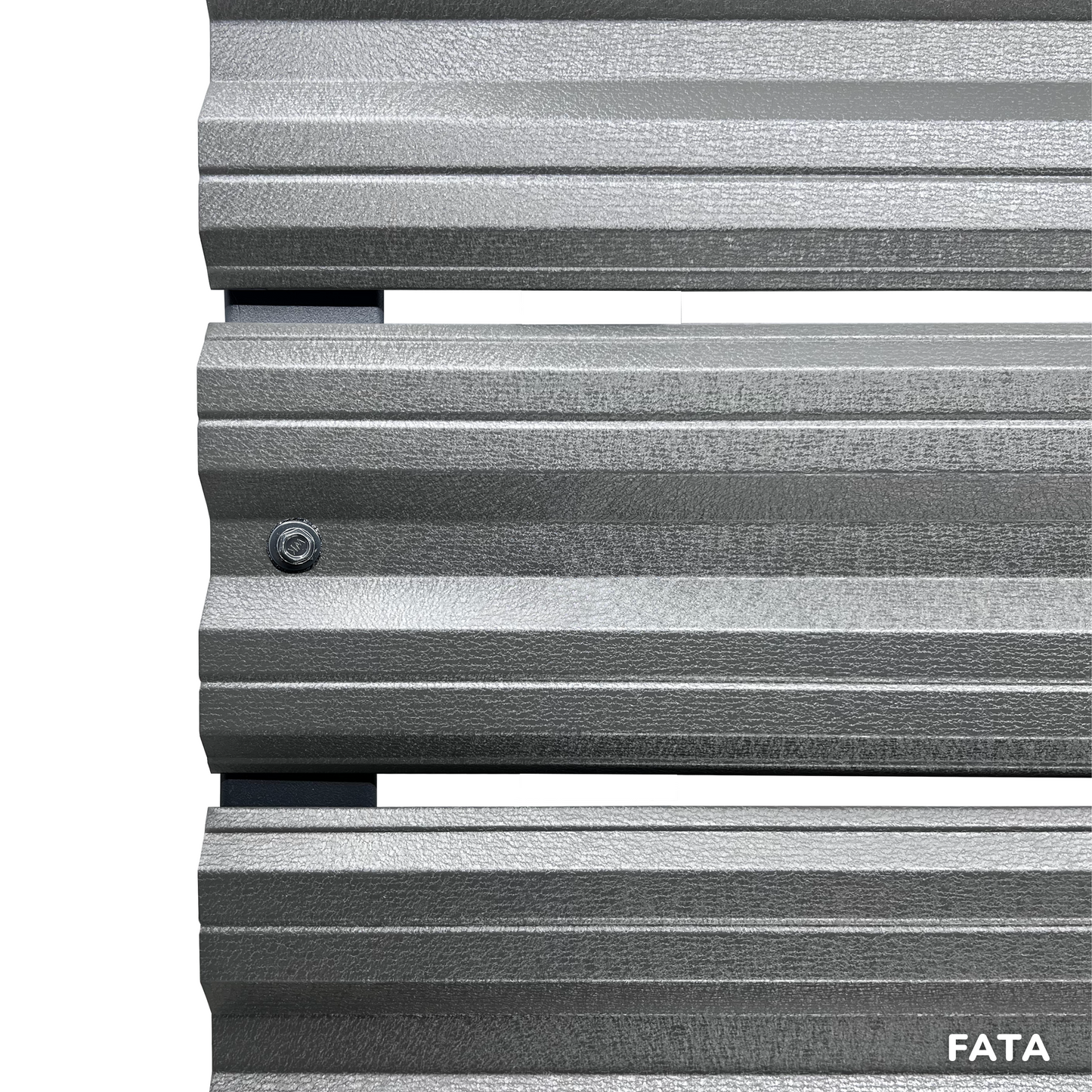 Prim-plan al modelului SIMETRICA Sipca Metalica cu finisaj de Mat în culoare Gri Grafit, disponibil pe www.sipca.ro, fabricat de Top Profil Sistem.