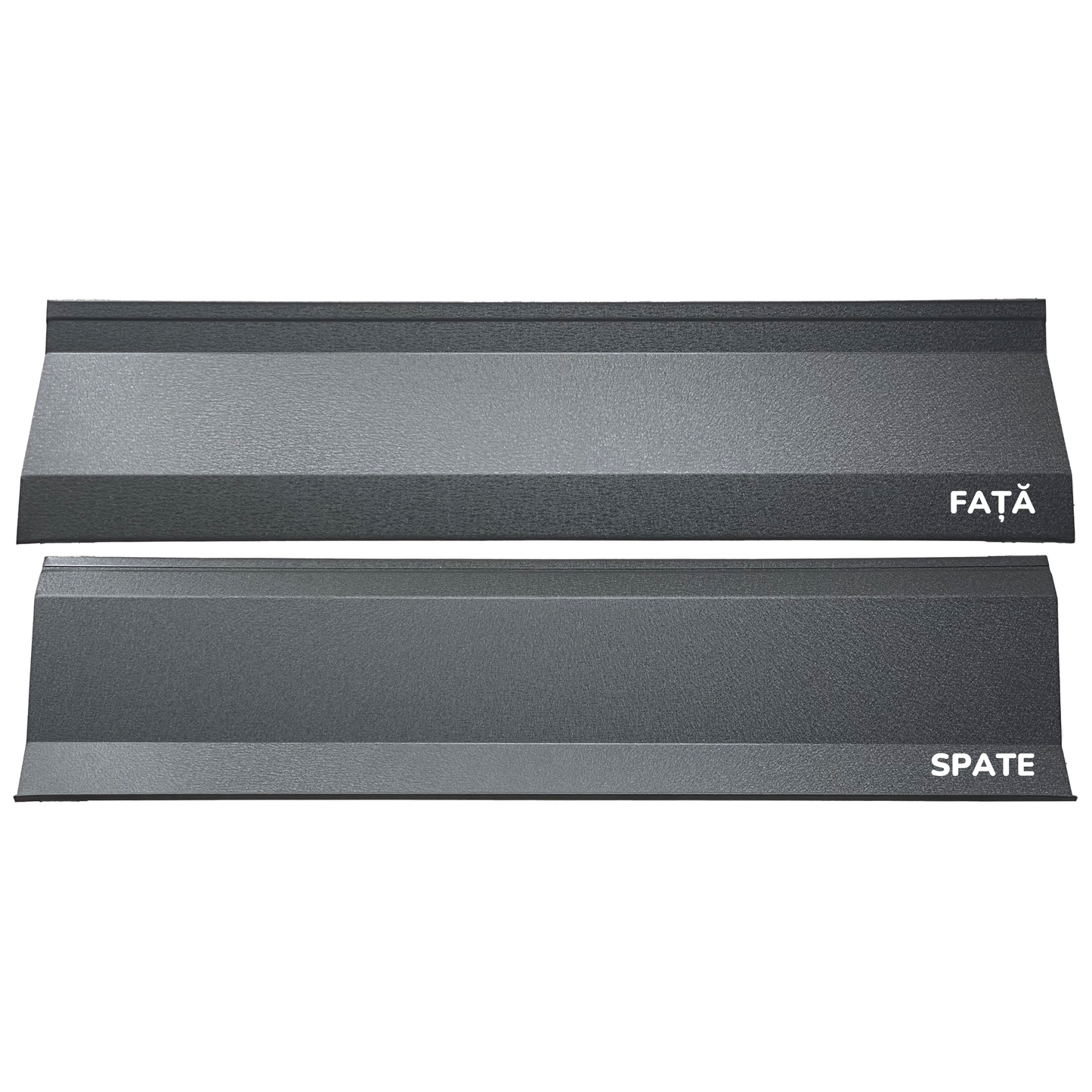 Prim-plan al modelului ATLAS Gard Jaluzele cu finisaj de Mat Dublu în culoare Gri Grafit Dublu RAL 7024, disponibil pe www.jaluzelegard.ro, fabricat de Top Profil Sistem.