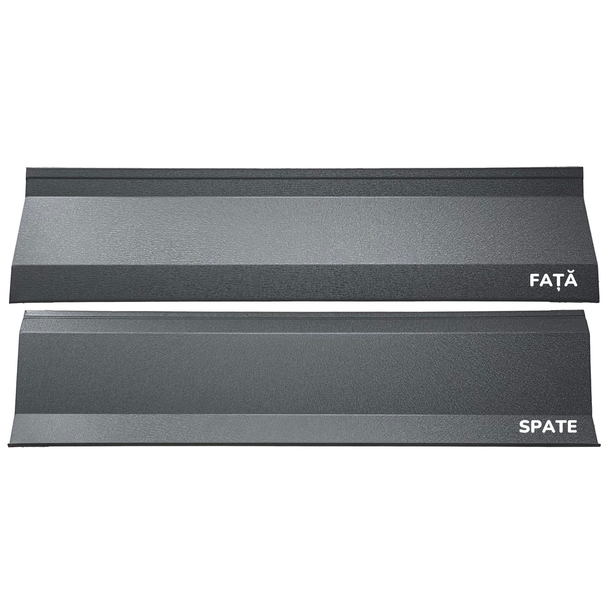 Prim-plan al modelului ATLAS Gard Jaluzele cu finisaj de Mat Dublu în culoare Gri Grafit Dublu RAL 7024, disponibil pe www.jaluzelegard.ro, fabricat de Top Profil Sistem.