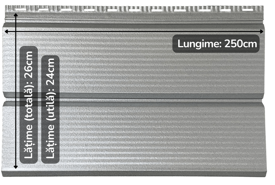 Lambriu Metalic Striat Venus, Galvanum