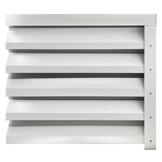 Prim-plan al modelului ATLAS Gard Jaluzele cu finisaj de Lucios Dublu în culoare Alb Alpin Dublu, disponibil pe www.jaluzelegard.ro, fabricat de Top Profil Sistem.