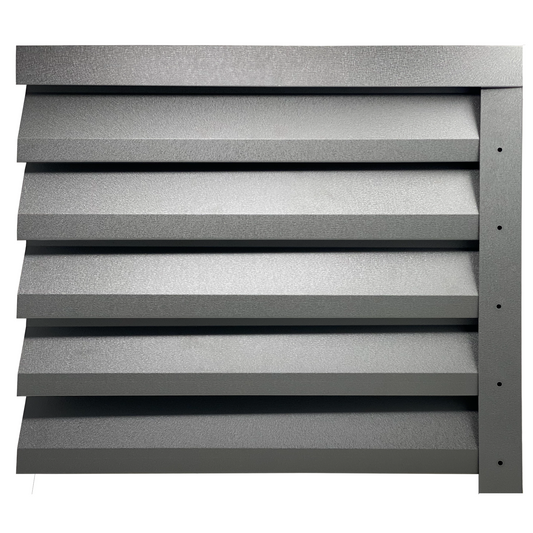 Prim-plan al modelului ATLAS Gard Jaluzele cu finisaj de Mat în culoare Gri Grafit RAL 7024, disponibil pe www.jaluzelegard.ro, fabricat de Top Profil Sistem.