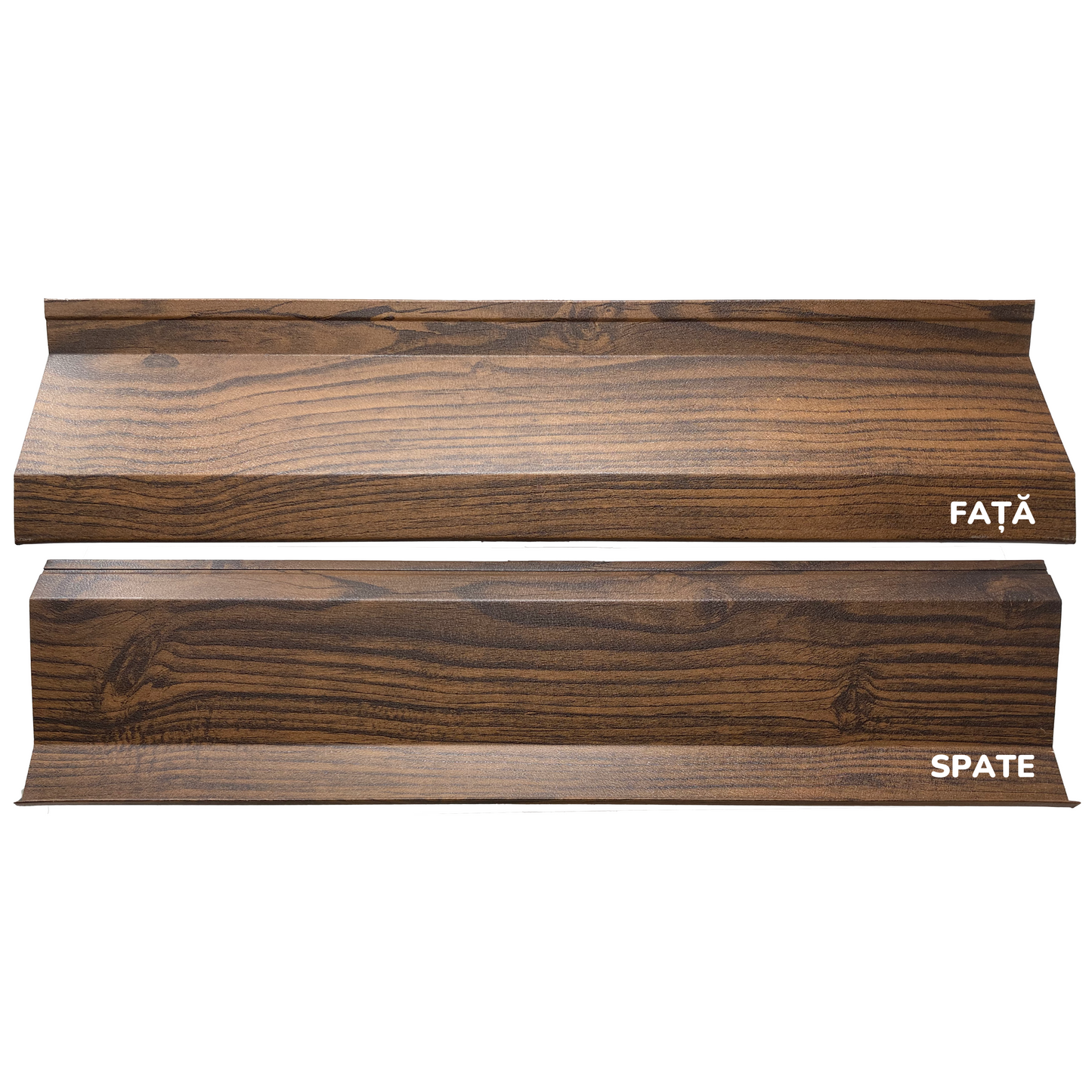 Prim-plan al modelului ATLAS Gard Jaluzele cu finisaj de Imitație Lemn DUBLU în culoare Mahon Dublu, disponibil pe www.jaluzelegard.ro, fabricat de Top Profil Sistem.