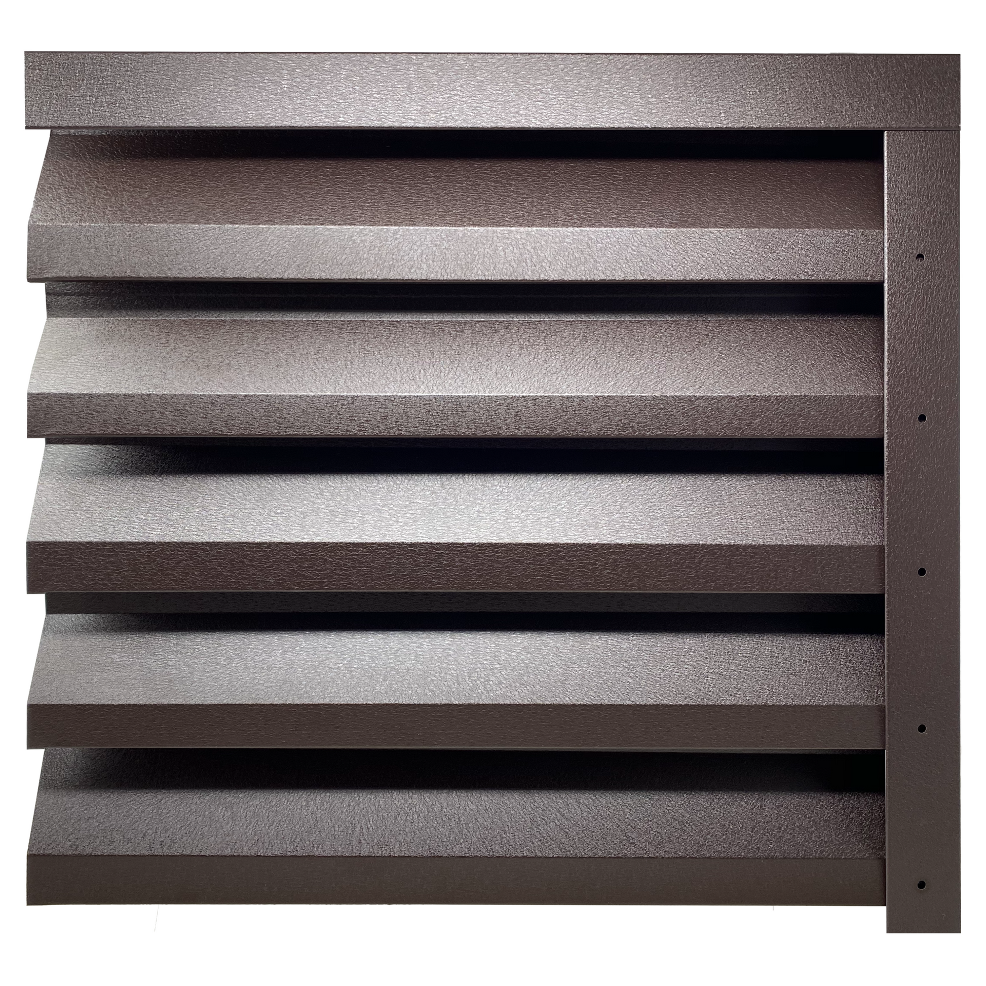 Prim-plan al modelului ATLAS Gard Jaluzele cu finisaj de Mat Dublu în culoare Maro Espresso Dublu RAL 8019, disponibil pe www.jaluzelegard.ro, fabricat de Top Profil Sistem.