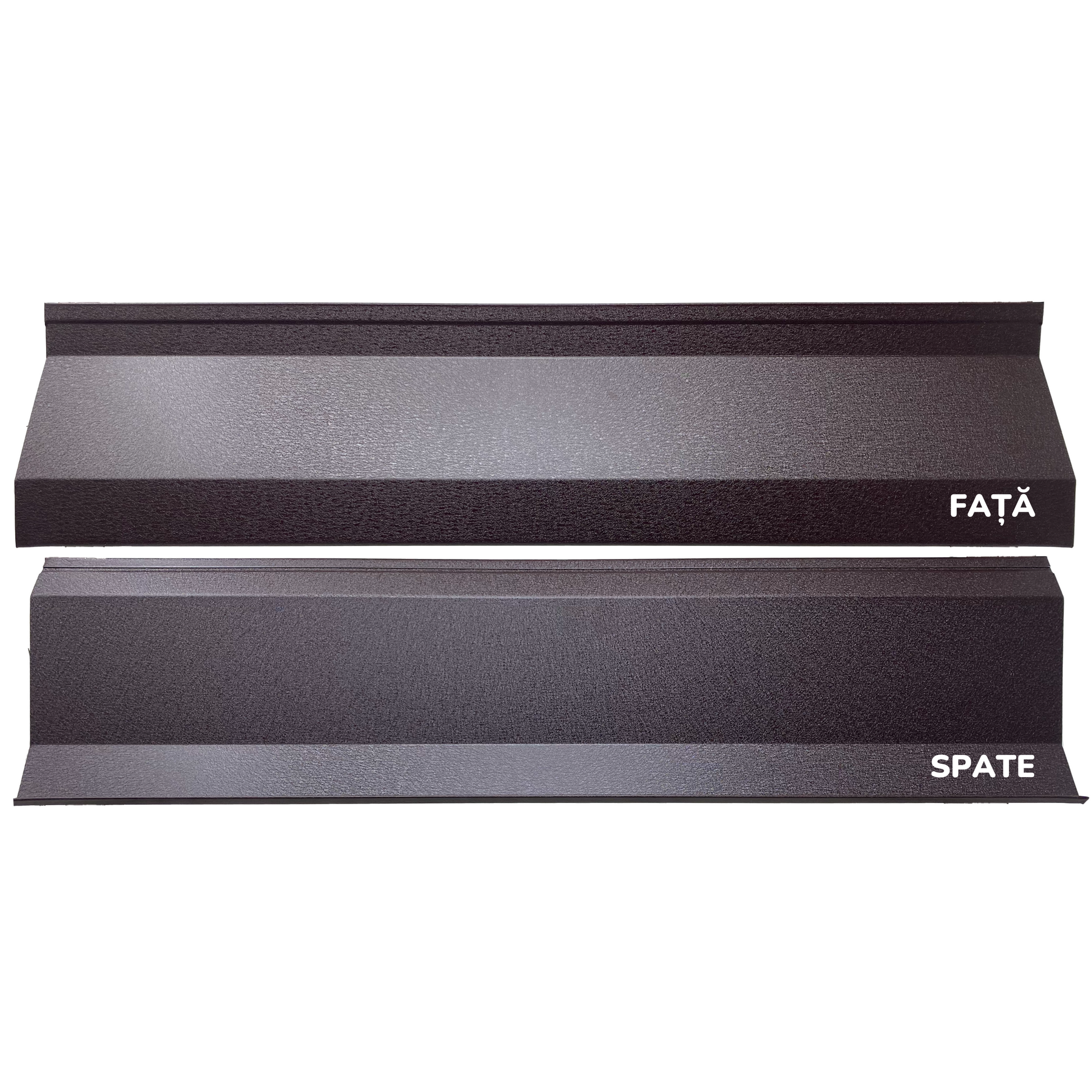 Prim-plan al modelului ATLAS Gard Jaluzele cu finisaj de Mat Dublu în culoare Maro Espresso Dublu RAL 8019, disponibil pe www.jaluzelegard.ro, fabricat de Top Profil Sistem.