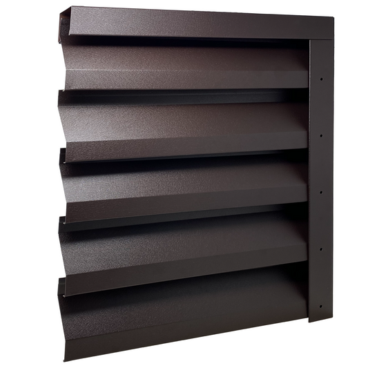 Prim-plan al modelului ATLAS Gard Jaluzele cu finisaj de Mat în culoare Maro Espresso RAL 8019, disponibil pe www.jaluzelegard.ro, fabricat de Top Profil Sistem.