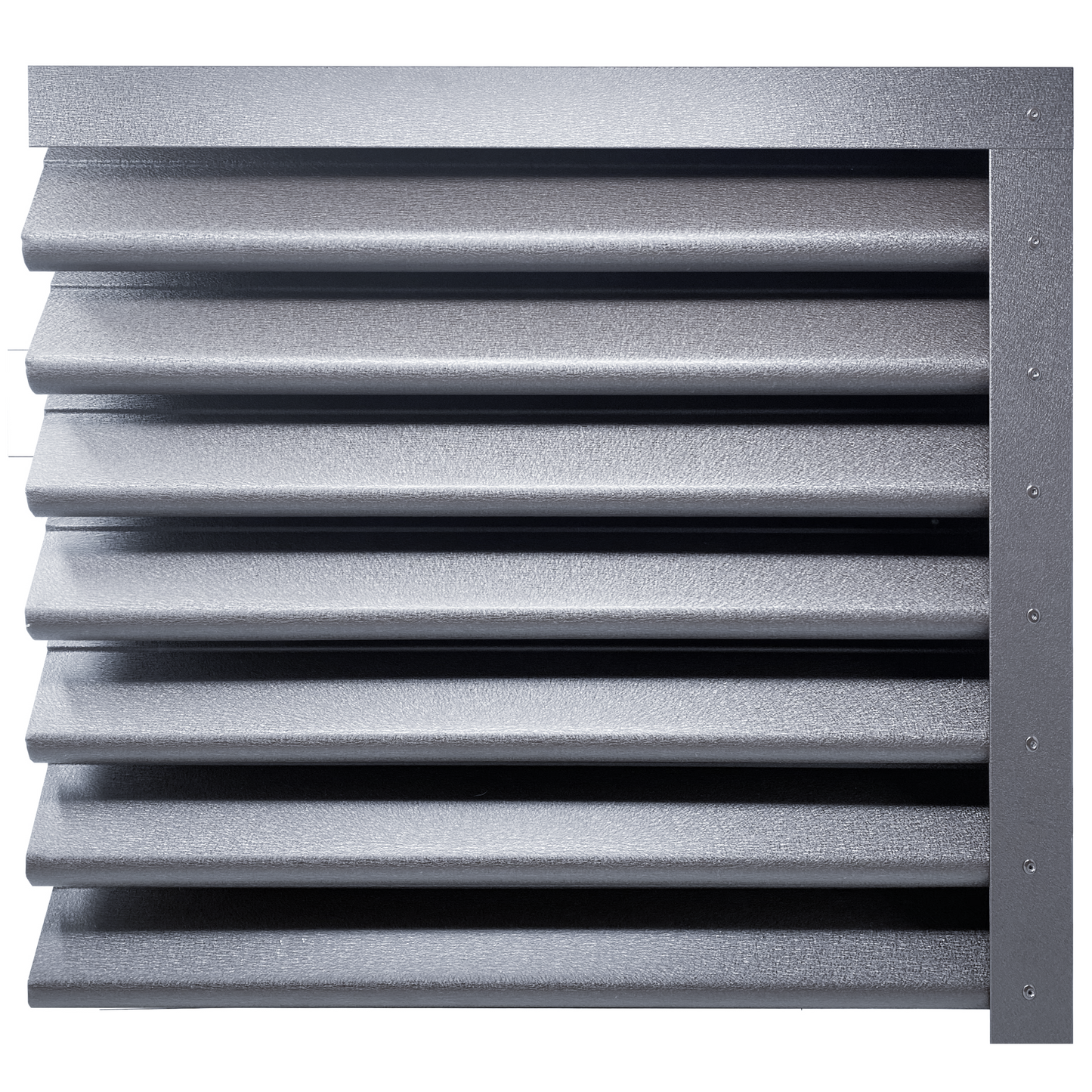 Prim-plan al modelului PIRAMIDA Gard Jaluzele cu finisaj de Mat în culoare Gri Grafit RAL 7024, disponibil pe www.jaluzelegard.ro, fabricat de Top Profil Sistem.