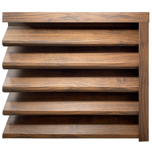 Prim-plan al modelului SIGMA Gard Jaluzele cu finisaj de Imitație Lemn DUBLU în culoare Mahon Dublu, disponibil pe www.jaluzelegard.ro, fabricat de Top Profil Sistem.