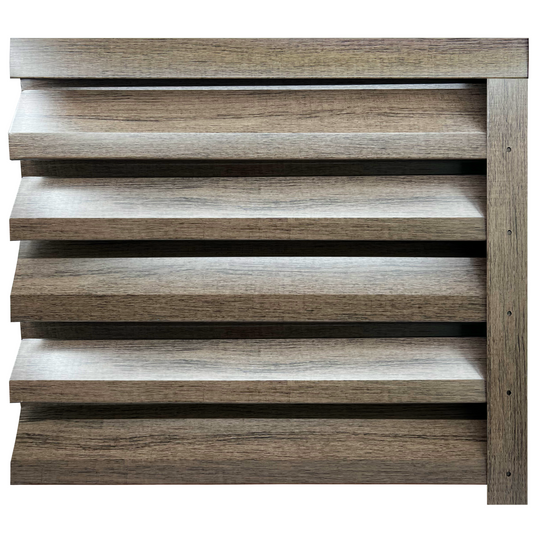 Prim-plan al modelului ATLAS Gard Jaluzele cu finisaj de Imitație Lemn DUBLU în culoare Mesteacăn Dublu, disponibil pe www.jaluzelegard.ro, fabricat de Top Profil Sistem.