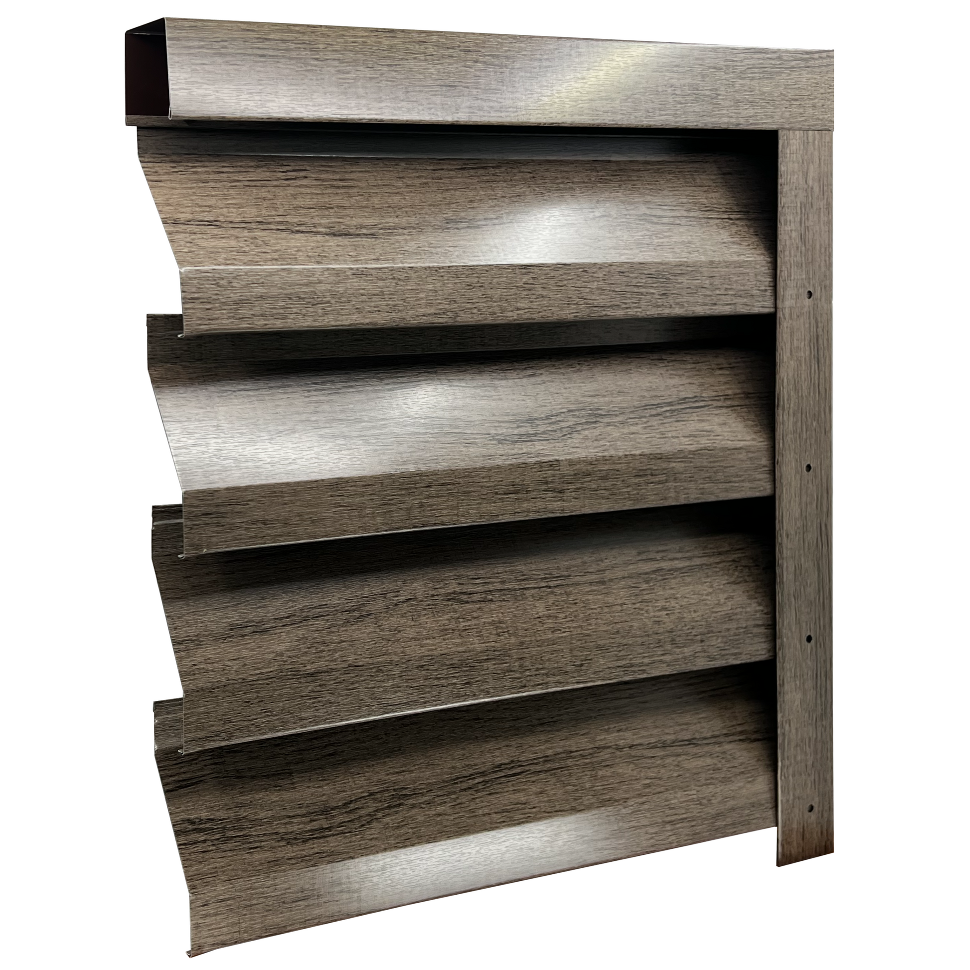 Prim-plan al modelului ATLAS Gard Jaluzele cu finisaj de Imitație Lemn DUBLU în culoare Mesteacăn Dublu, disponibil pe www.jaluzelegard.ro, fabricat de Top Profil Sistem.