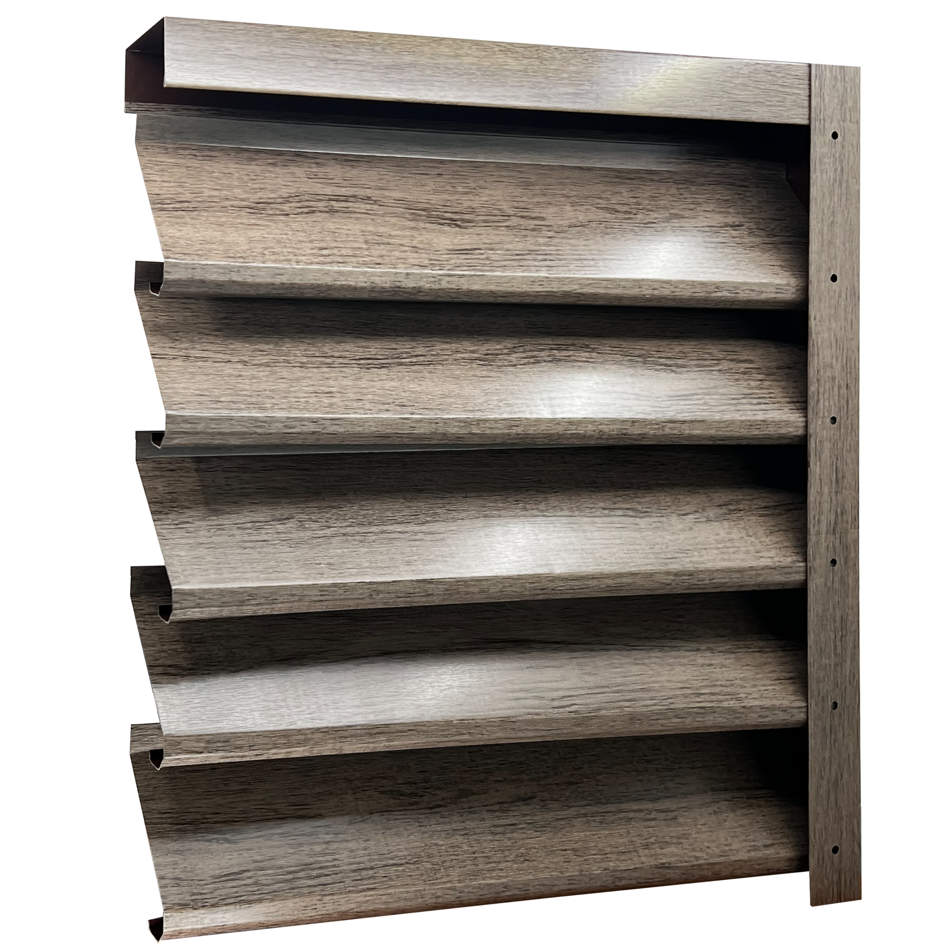 Prim-plan al modelului SIGMA Gard Jaluzele cu finisaj de Imitație Lemn în culoare Mesteacăn, disponibil pe www.jaluzelegard.ro, fabricat de Top Profil Sistem.