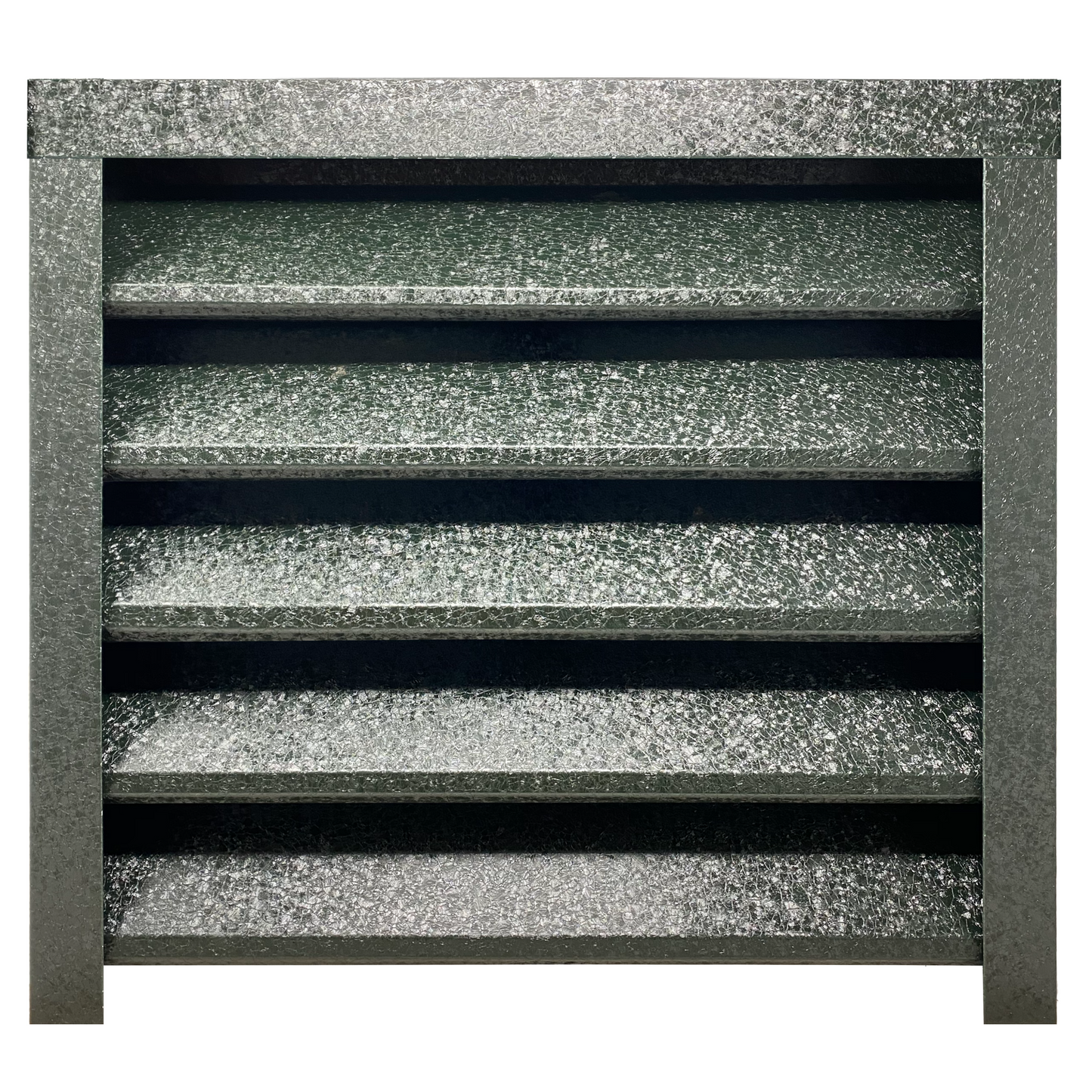 Prim-plan al modelului SIGMA Gard Jaluzele cu finisaj de Hi-Mat în culoare Verde Pin RAL 6005, disponibil pe www.jaluzelegard.ro, fabricat de Top Profil Sistem.