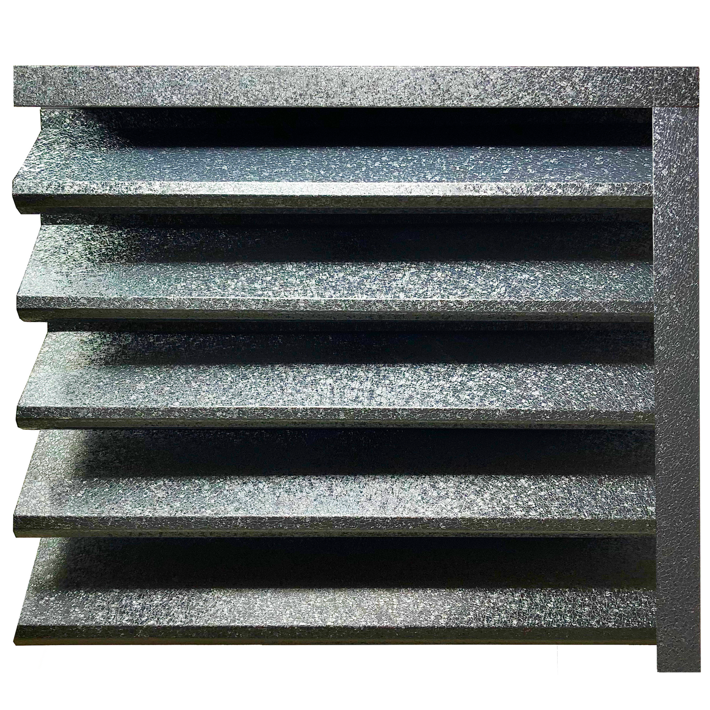 Prim-plan al modelului SIGMA Gard Jaluzele cu finisaj de Hi-Mat în culoare Gri Perlat RAL 7024, disponibil pe www.jaluzelegard.ro, fabricat de Top Profil Sistem.
