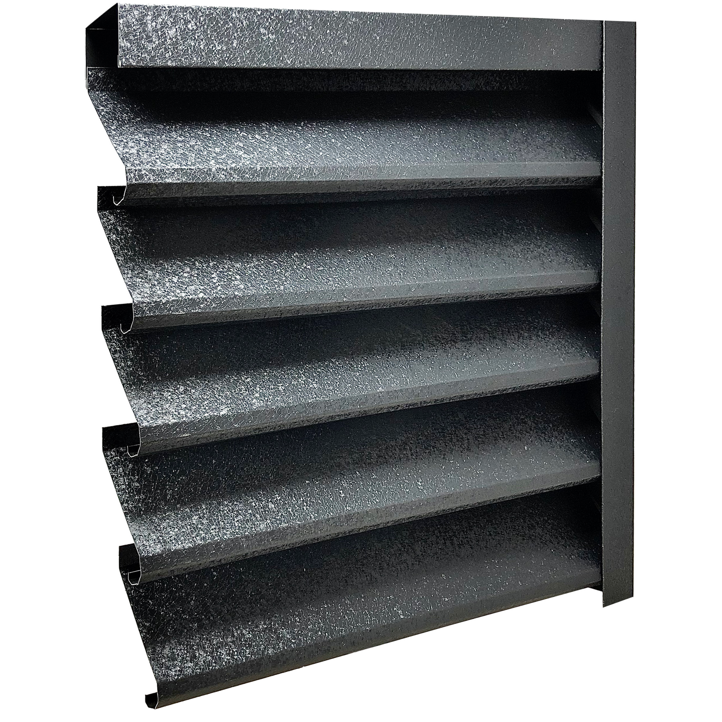 Prim-plan al modelului SIGMA Gard Jaluzele cu finisaj de Hi-Mat în culoare Gri Perlat RAL 7024, disponibil pe www.jaluzelegard.ro, fabricat de Top Profil Sistem.