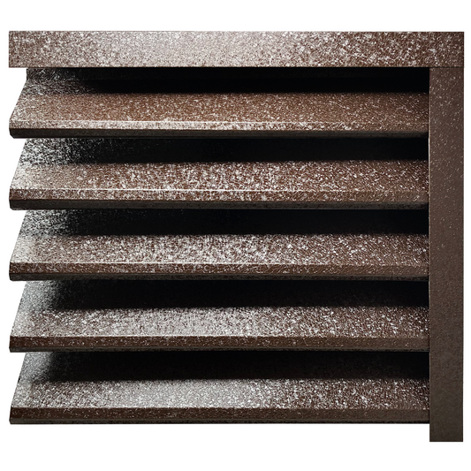 Prim-plan al modelului SIGMA Gard Jaluzele cu finisaj de Hi-Mat în culoare Maro Caramelă RAL 8017, disponibil pe www.jaluzelegard.ro, fabricat de Top Profil Sistem.