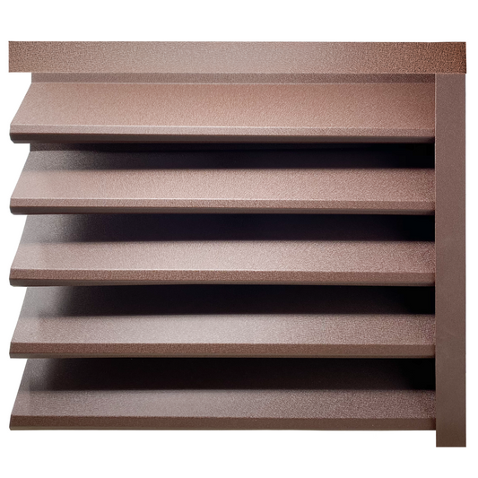 Prim-plan al modelului SIGMA Gard Jaluzele cu finisaj de Mat Dublu în culoare Maro Ciocolata Dublu RAL 8017, disponibil pe www.jaluzelegard.ro, fabricat de Top Profil Sistem.