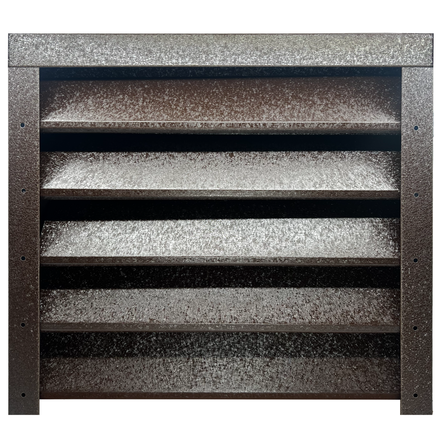 Prim-plan al modelului SIGMA Gard Jaluzele cu finisaj de Hi-Mat în culoare Maro Cedru RAL 8019, disponibil pe www.jaluzelegard.ro, fabricat de Top Profil Sistem.