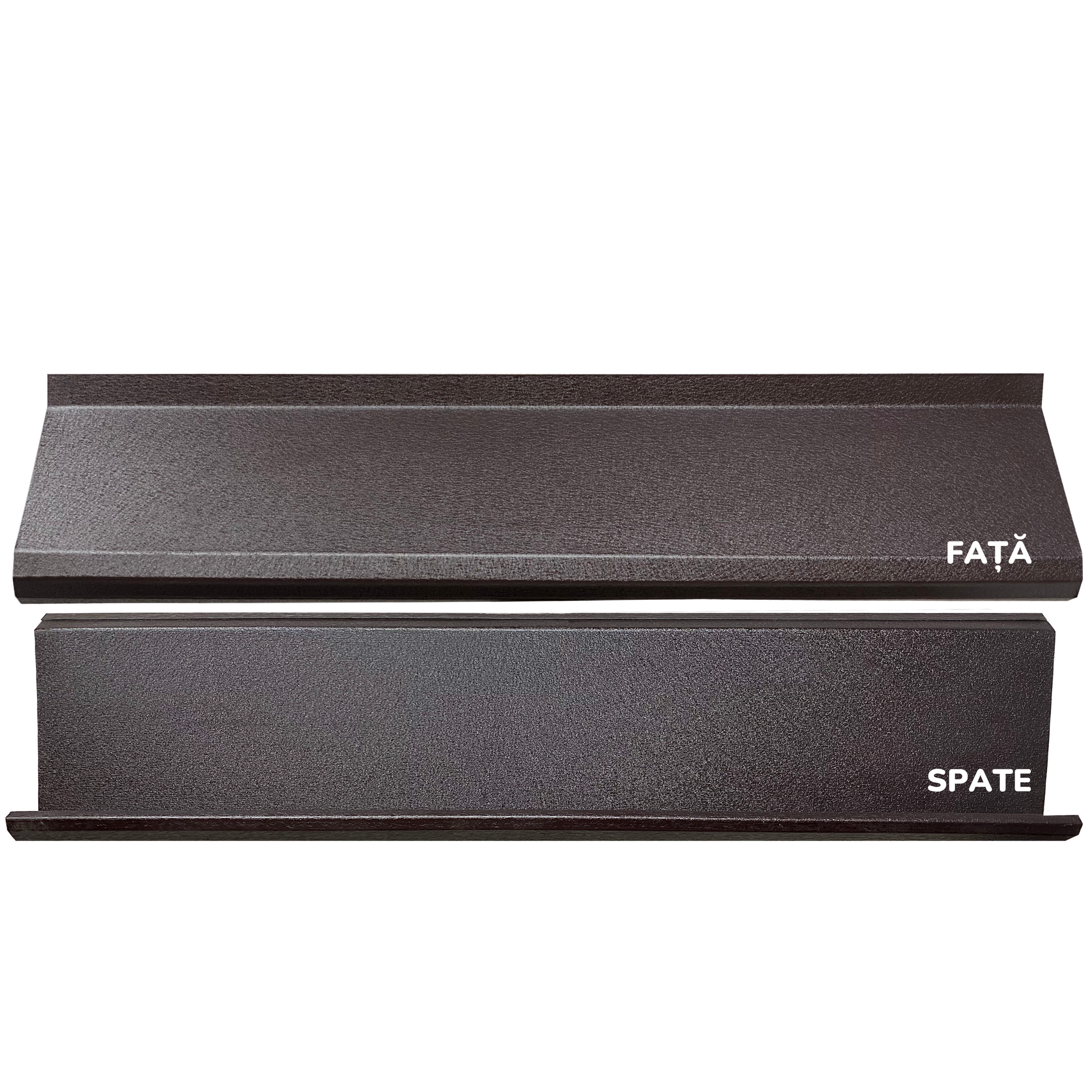 Prim-plan al modelului SIGMA Gard Jaluzele cu finisaj de Mat Dublu în culoare Maro Espresso Dublu RAL 8019, disponibil pe www.jaluzelegard.ro, fabricat de Top Profil Sistem.