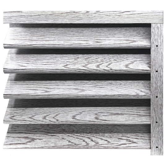 Prim-plan al modelului SIGMA Gard Jaluzele cu finisaj de Imitație Lemn în culoare Stejar Alb, disponibil pe www.jaluzelegard.ro, fabricat de Top Profil Sistem.