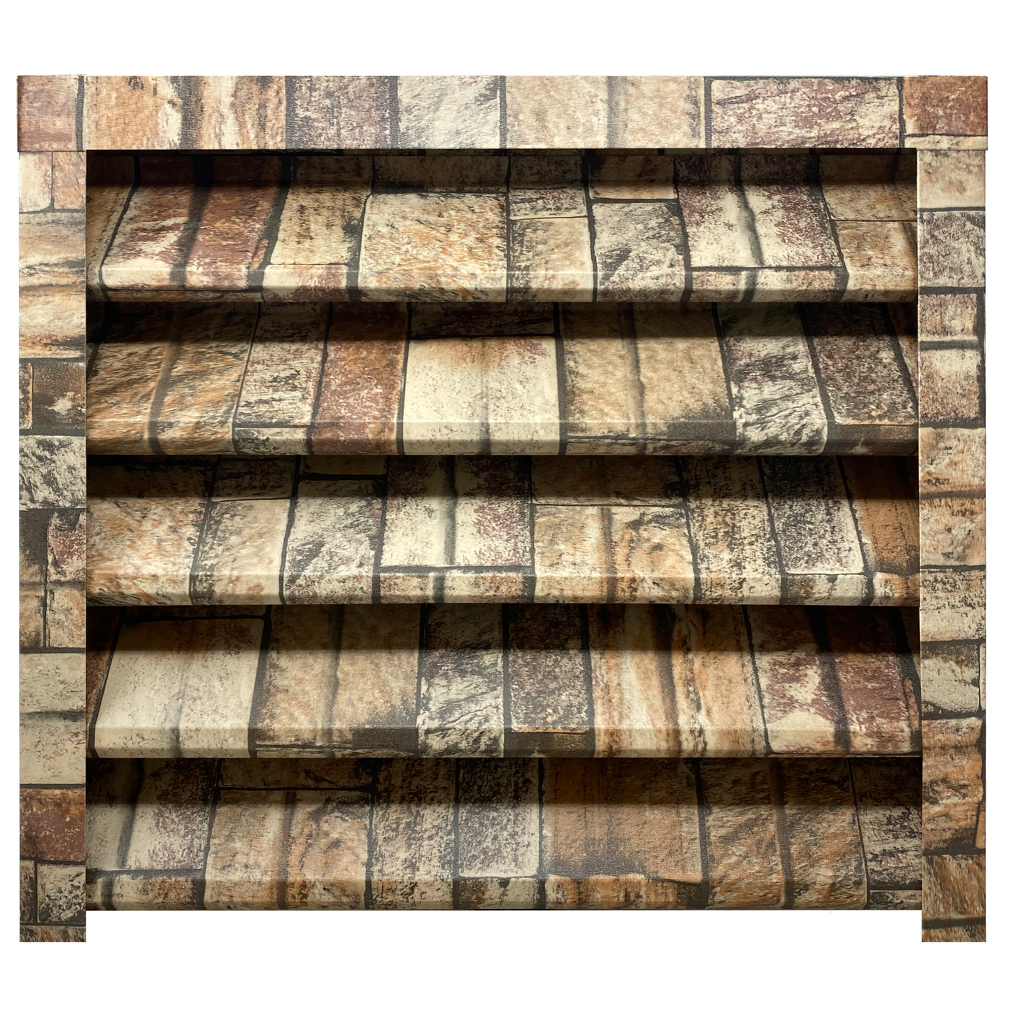 Prim-plan al modelului SIGMA Gard Jaluzele cu finisaj de Imitație Piatra în culoare Zid Granit, disponibil pe www.jaluzelegard.ro, fabricat de Top Profil Sistem.