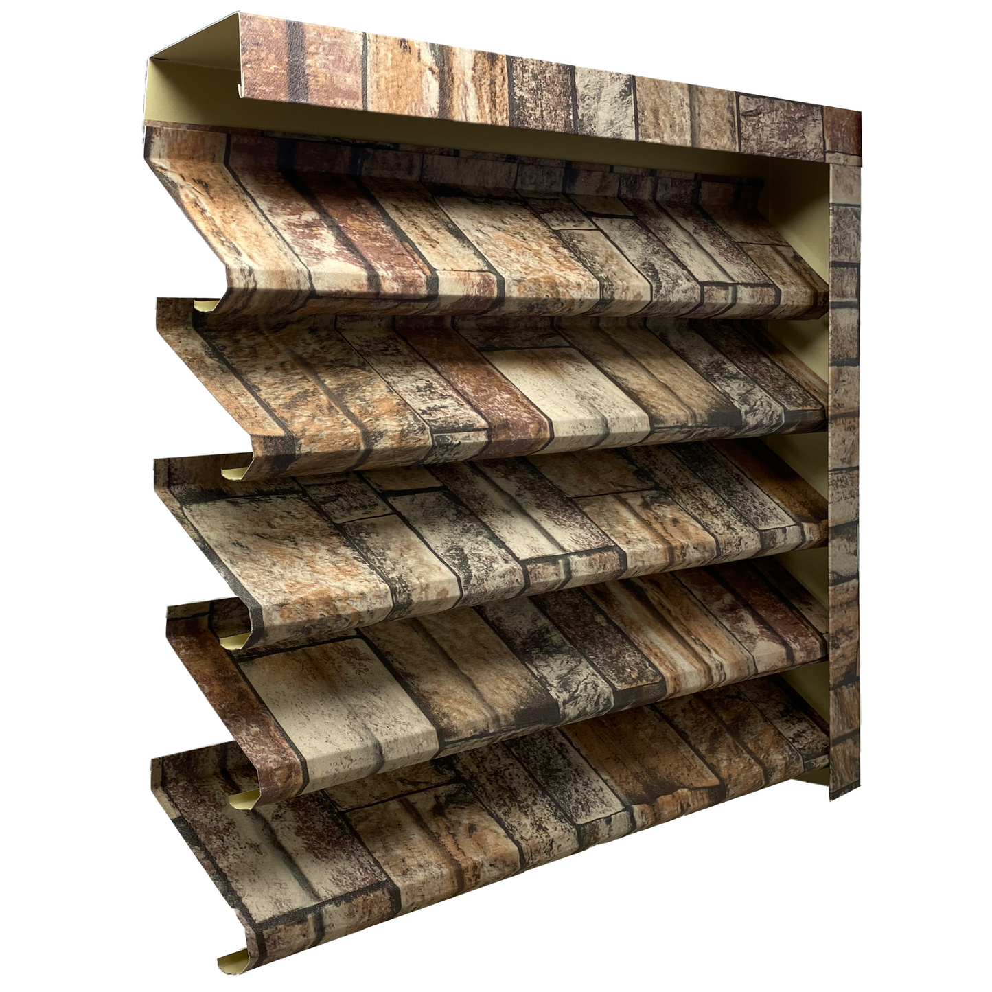 Prim-plan al modelului SIGMA Gard Jaluzele cu finisaj de Imitație Piatra în culoare Zid Granit, disponibil pe www.jaluzelegard.ro, fabricat de Top Profil Sistem.