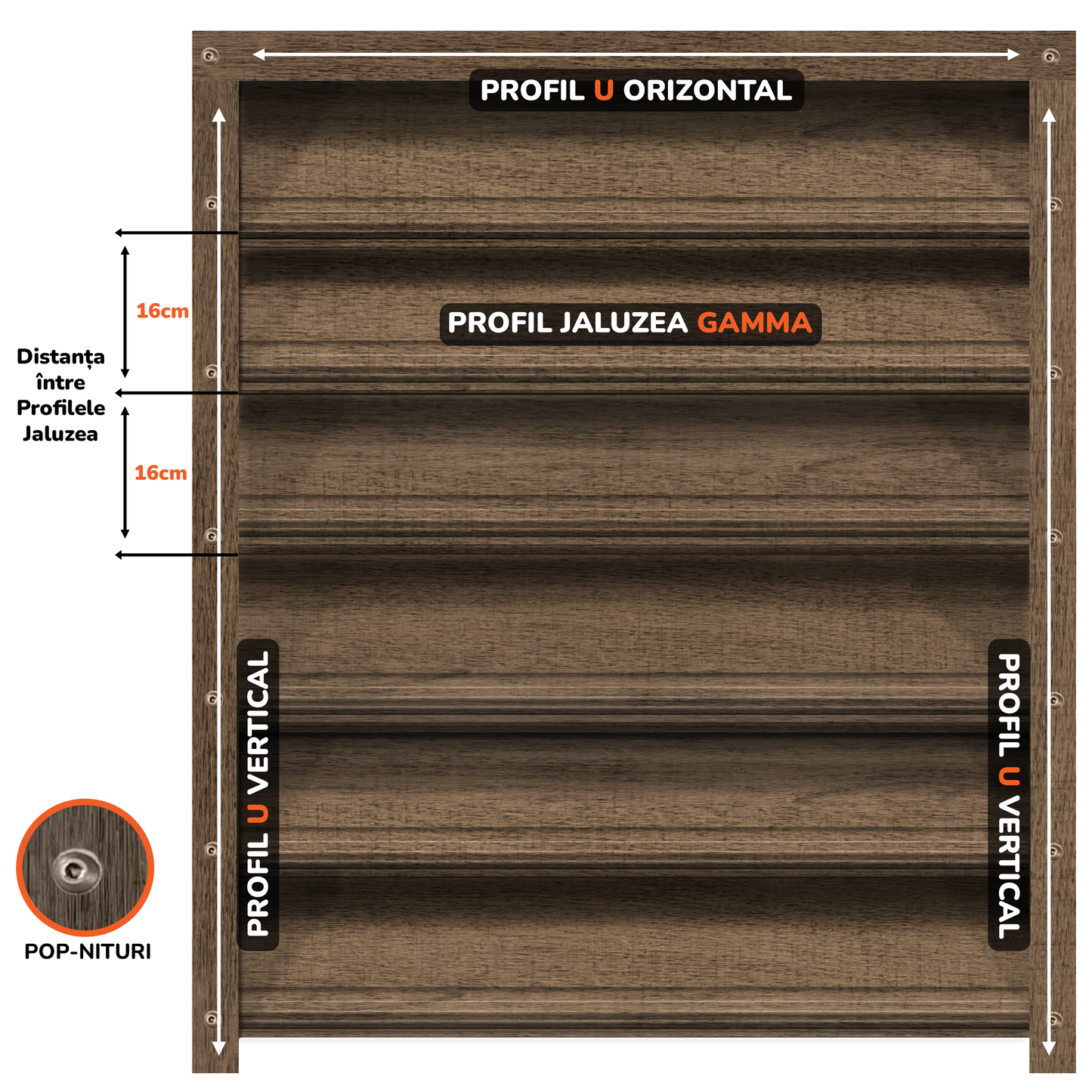 Gard Jaluzele Gamma | Mesteacăn
