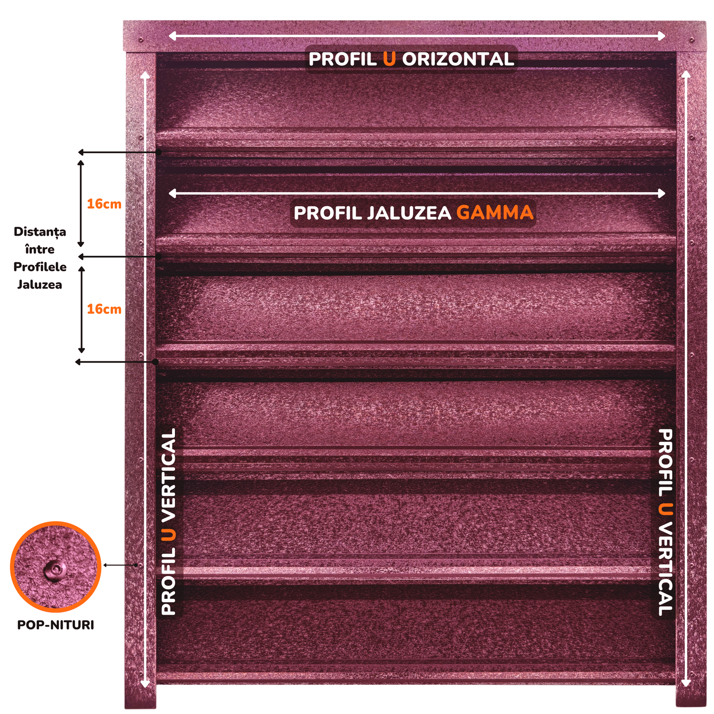 Gard Jaluzele Gamma | Vișină