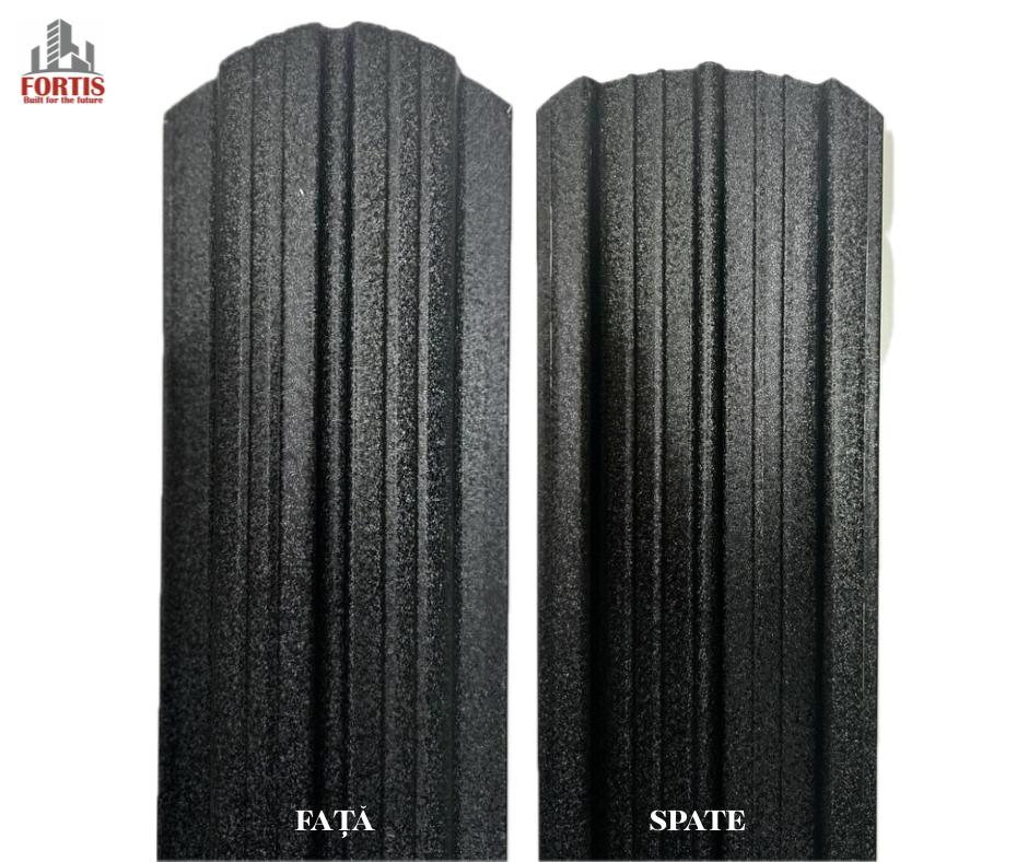 Sipca metalica - FortiProfil ROBUST | RAL 9005 (NEGRU)