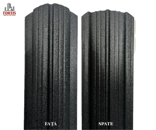 Sipca metalica - FortiProfil ROBUST | RAL 9005 (NEGRU)