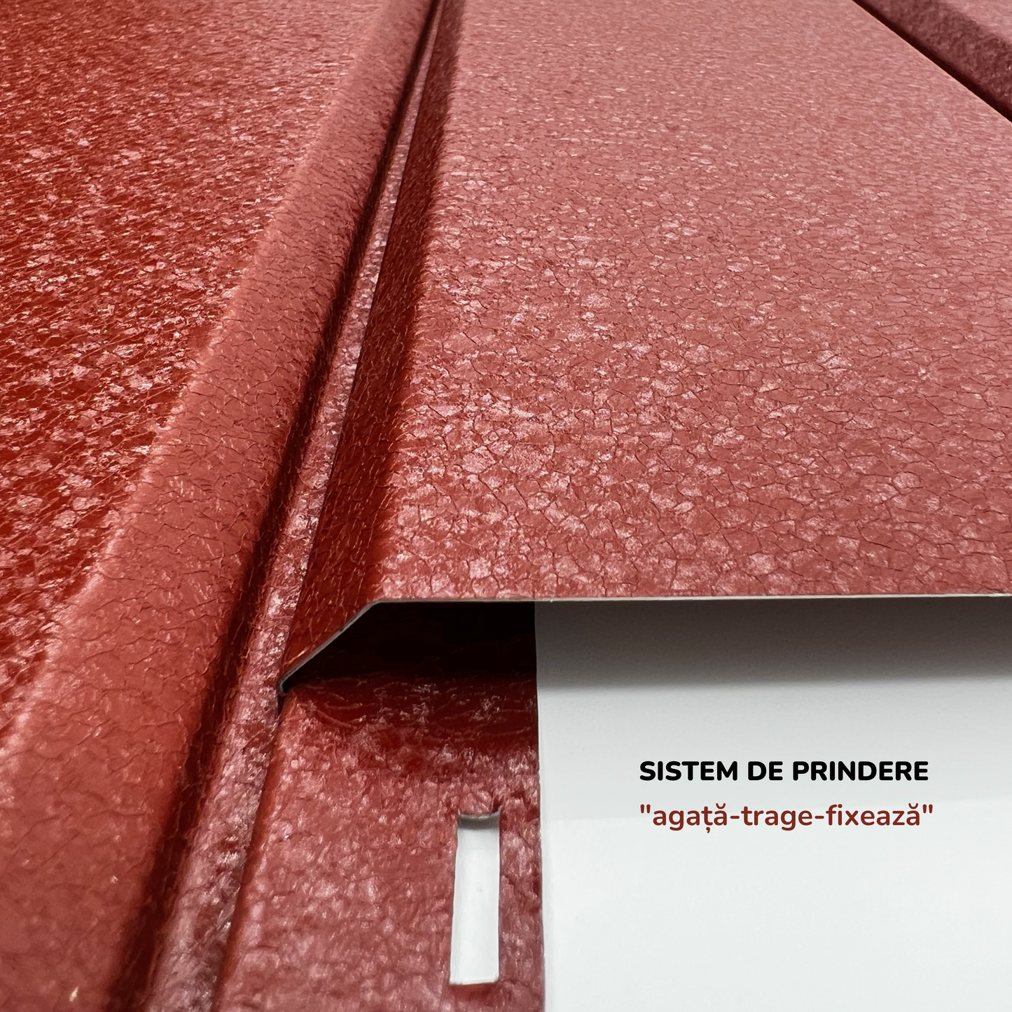 Lambriu Metalic Drept Jupiter, Caramida RAL 3009