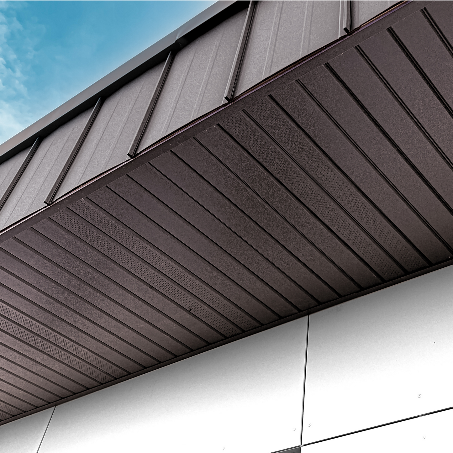 Lambriu Metalic Drept Jupiter, Maro Cedru RAL 8019