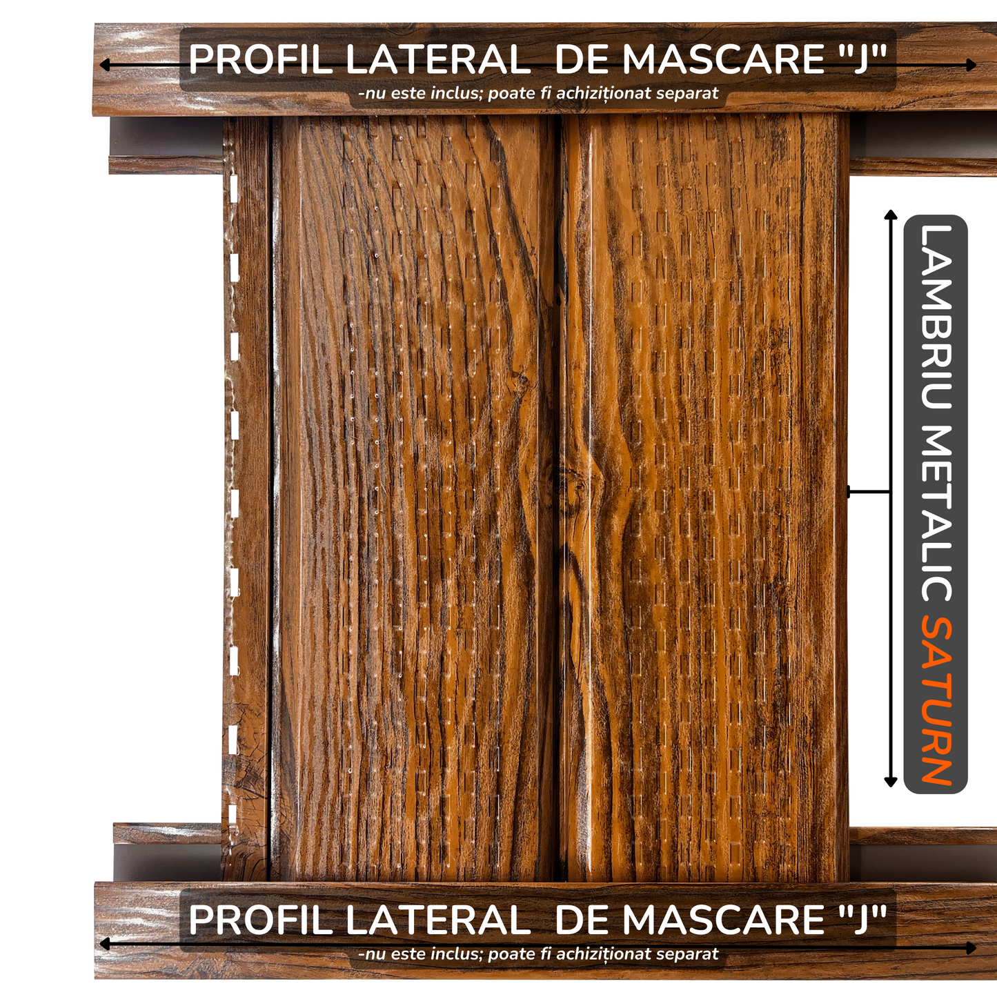 Lambriu Metalic Perforat Saturn, Nuc