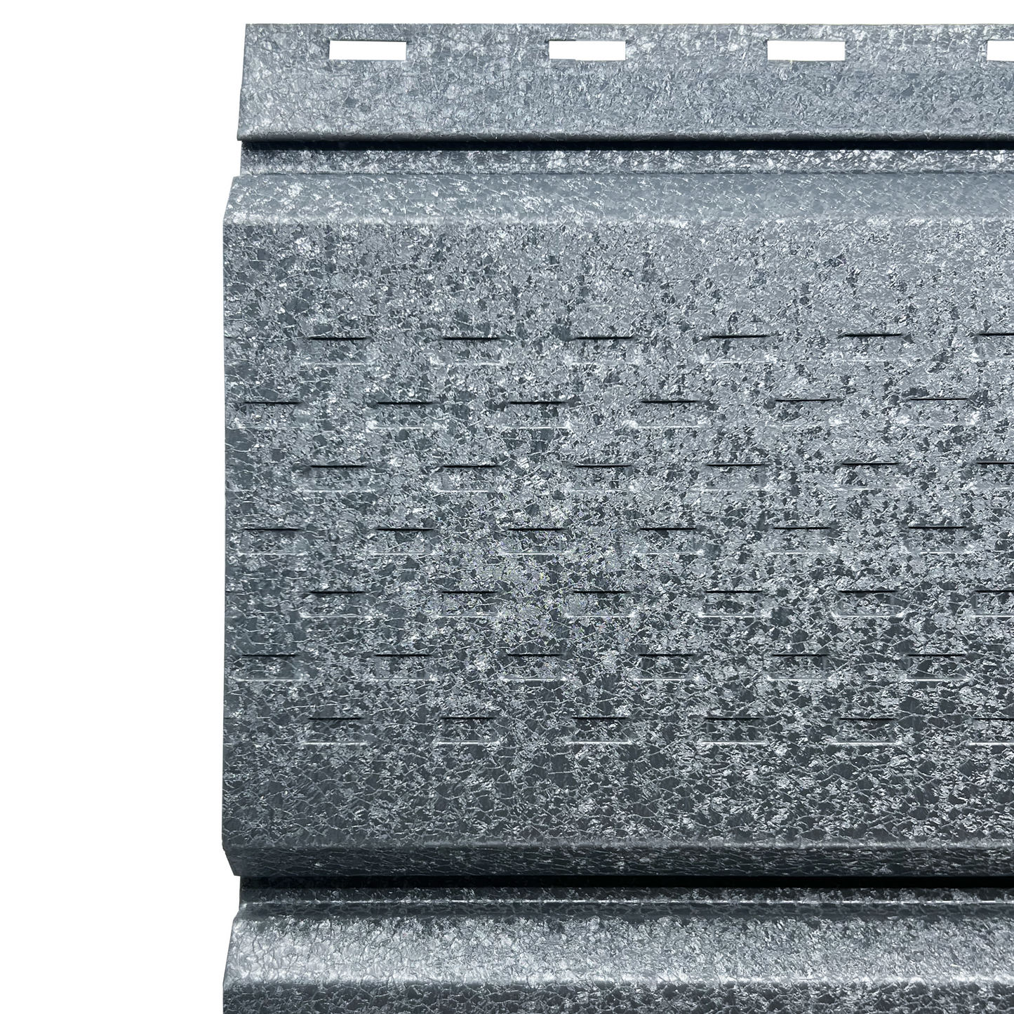 Lambriu Metalic Perforat Saturn, Gri Perlat RAL 7024
