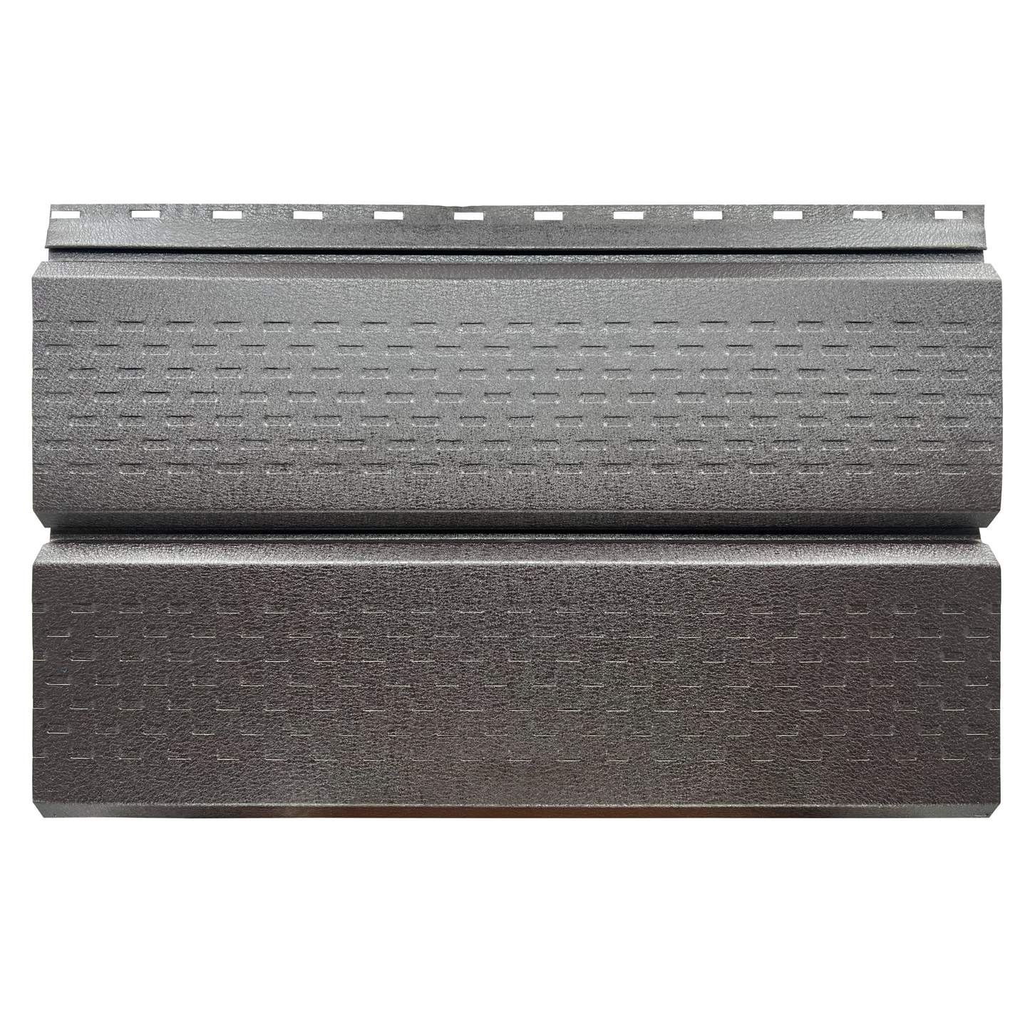 Lambriu Metalic Perforat Saturn, Maro Espresso RAL 8019