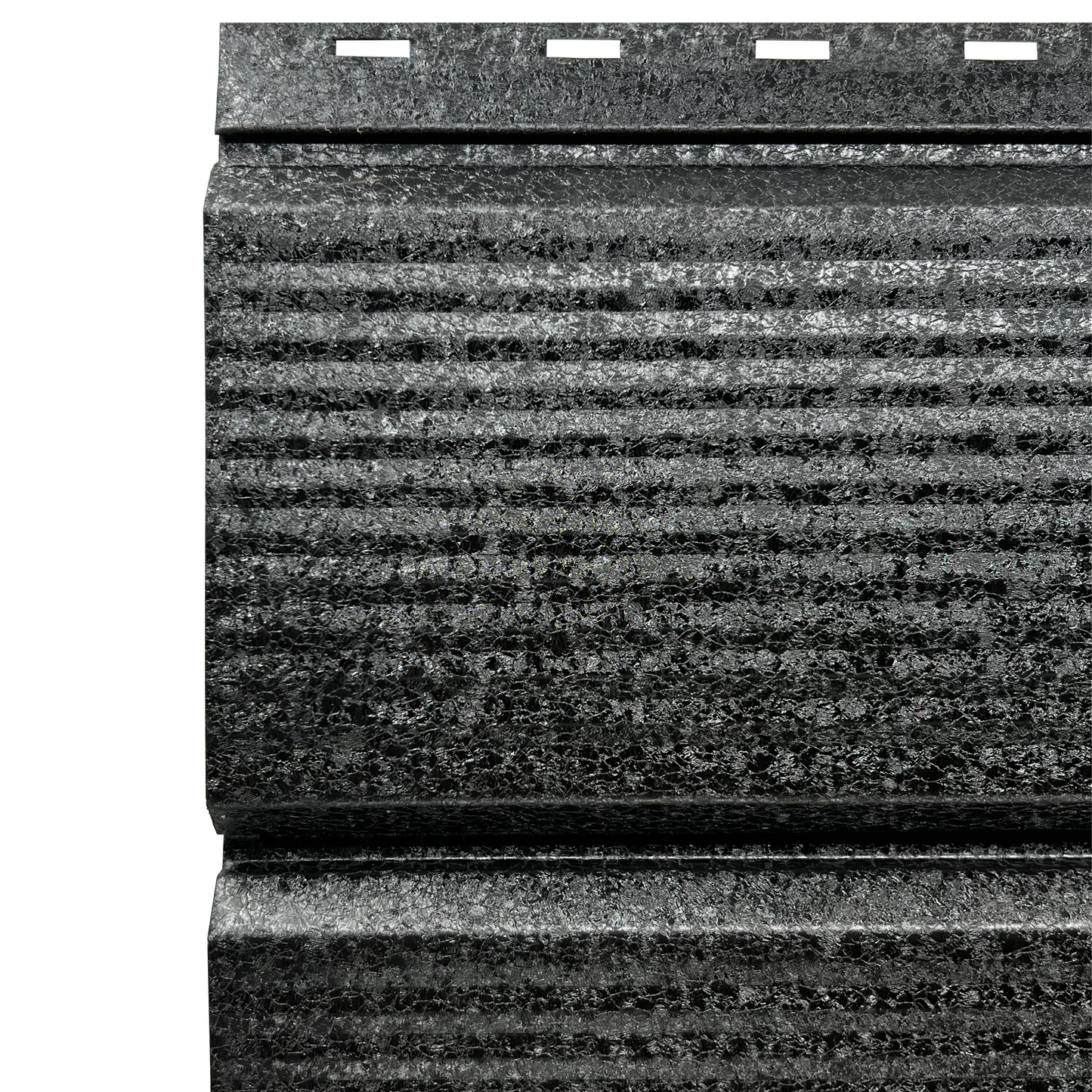 Lambriu Metalic Striat Venus, Negru de Noapte RAL 9005