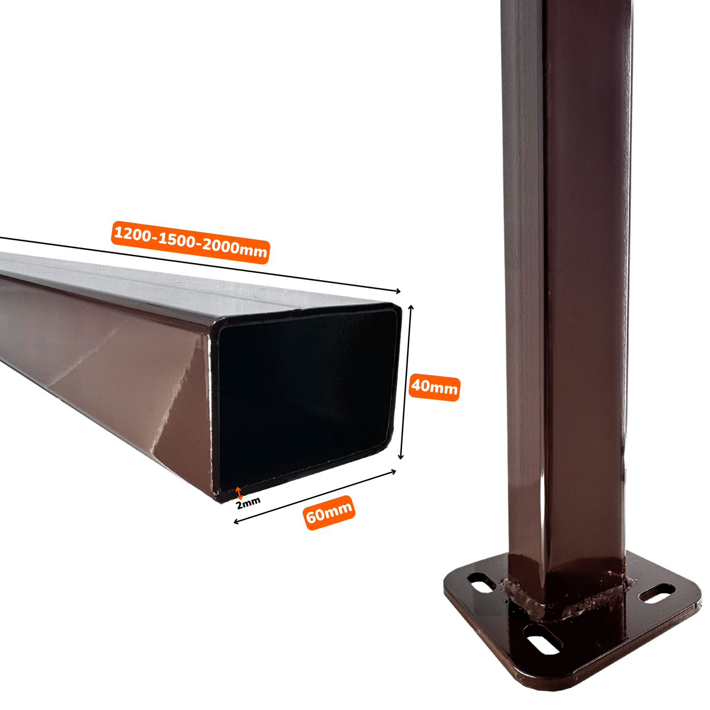 Pilon Talpă Sudată, 60x40mm | Lucios