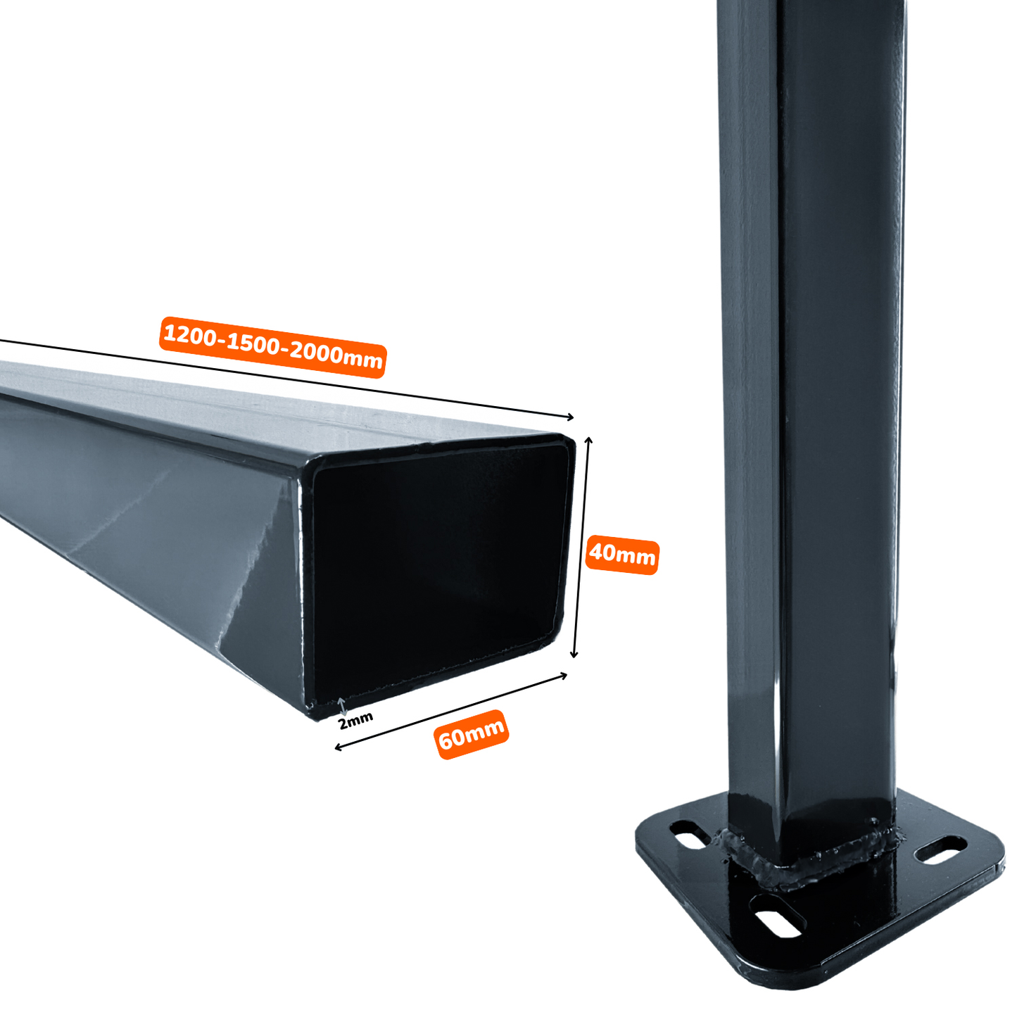 Pilon Talpă Sudată, 60x40mm | Lucios