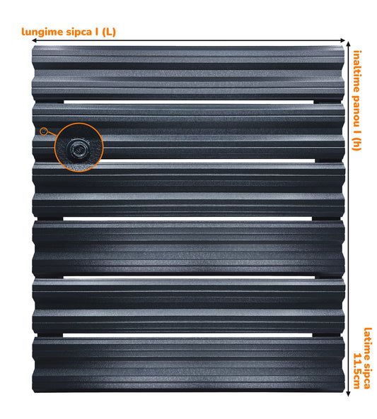 Gri Atlantic Dublu | RAL 7016