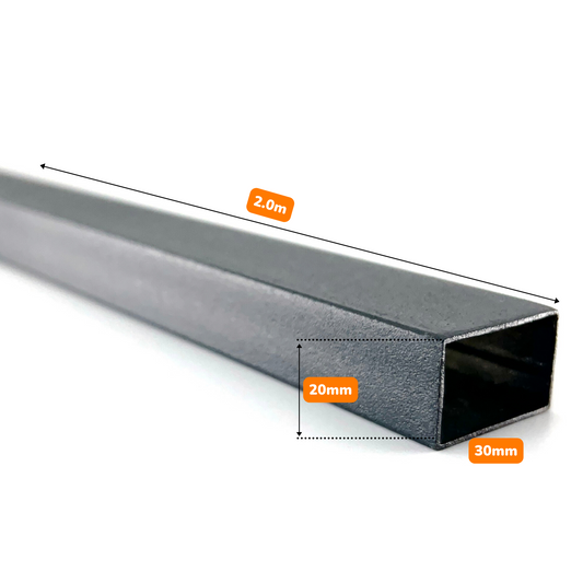 Teava Rectangulara Gri Grafit