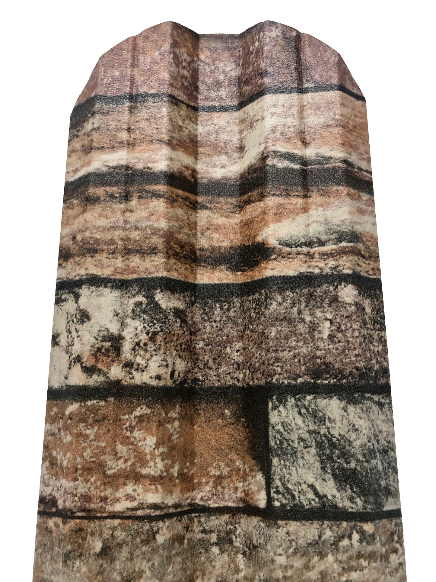 Prim-plan al modelului TISA Sipca Metalica cu finisaj de Imitație Piatra în culoare Zid Granit, disponibil pe www.sipca.ro, fabricat de Top Profil Sistem.